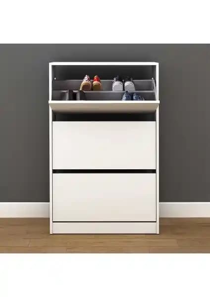 Adore Flat Duo 3 Katlı Geniş Ayakkabılık Dolabı: Şık ve Fonksiyonel Depolama Çözümü