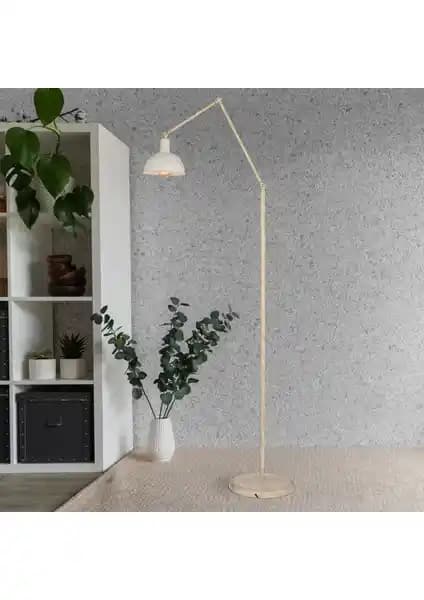 Apliqa Aksu Beyaz Silme Lambader Modern Retro Salon Dekorasyonu İçin Uygun