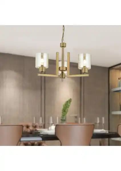 Apliqa Tasse 3 Lü Eskitme Boyalı Avize Modern ve Şık Dekorasyon Çözümü