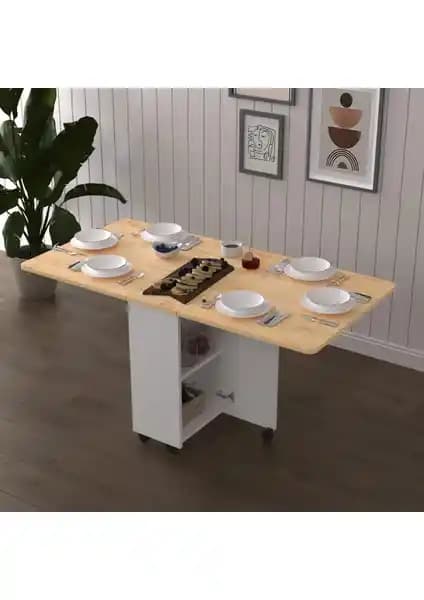 Asra Trend MDF Katlanır Mutfak ve Yemek Masası: Modern ve Fonksiyonel Tasarım
