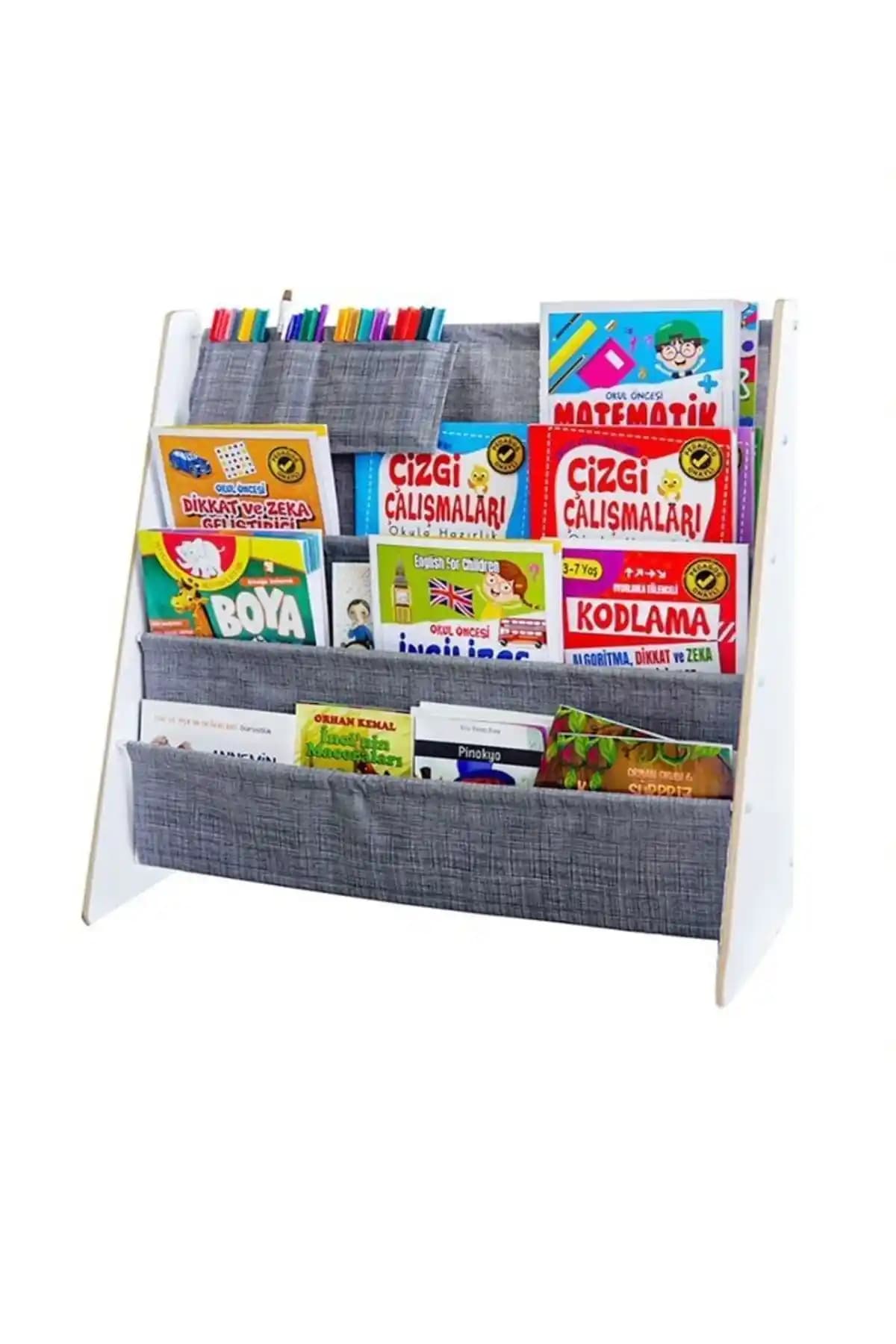 ATA HOME Montessori Tarzında Çocuk Kitaplığı Modern ve Dayanıklı Tasarım