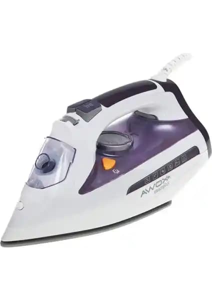Awox Steam Plus Buharlı Ütü Beyaz ve Mürdüm Renk Seçenekleriyle Yüksek Performans