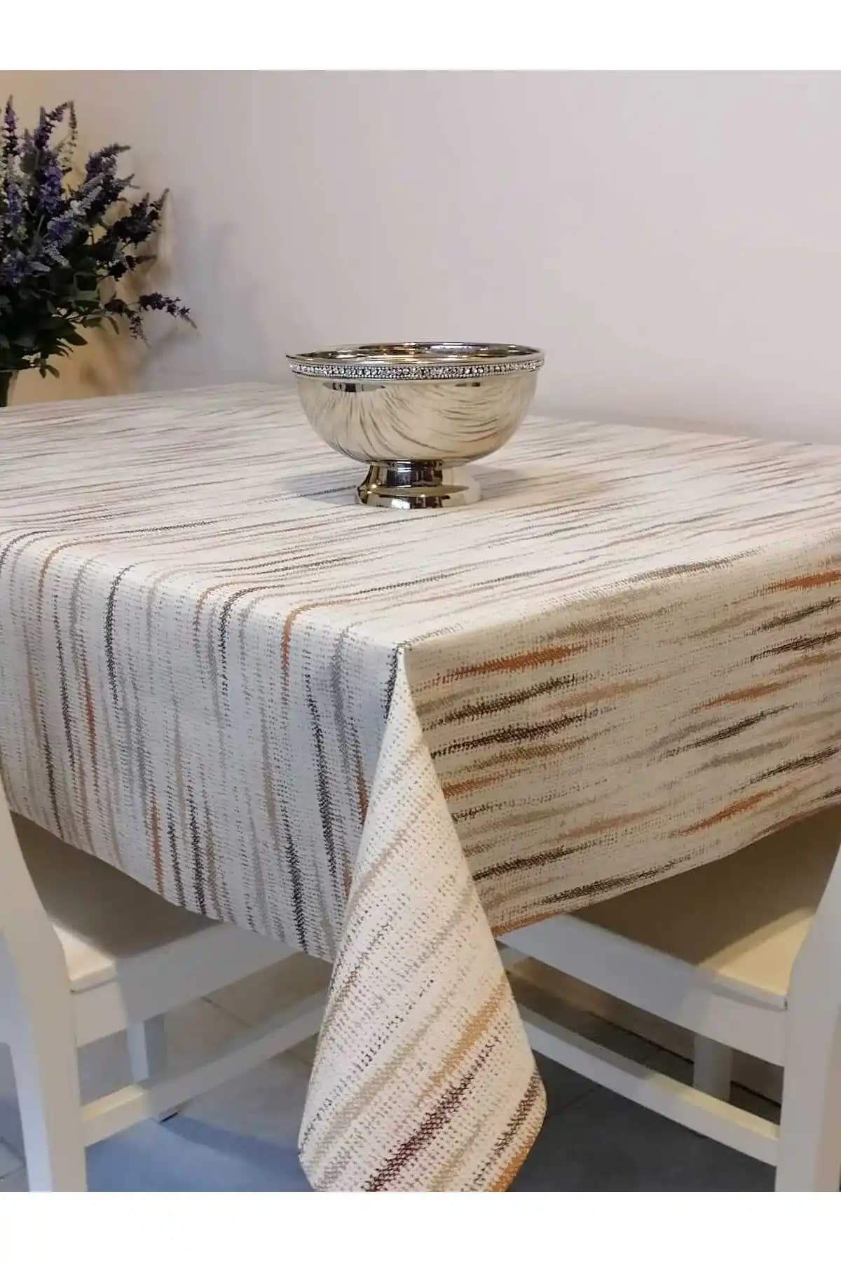 Başak Ev Tekstili ELYAFLI PVC Muşamba: Estetik ve Dayanıklı Masa Örtüsü Çözümü