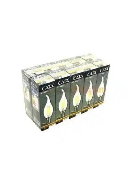 Cata 4W LED Filament Kıvrık Ampul Gün Işığı Tonunda Modern ve Enerji Tasarruflu Tasarım
