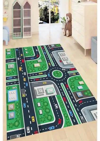 Çocuk Odası İçin Güvenli ve Yıkanabilir Trafik Desenli Halı Karşılaştırması