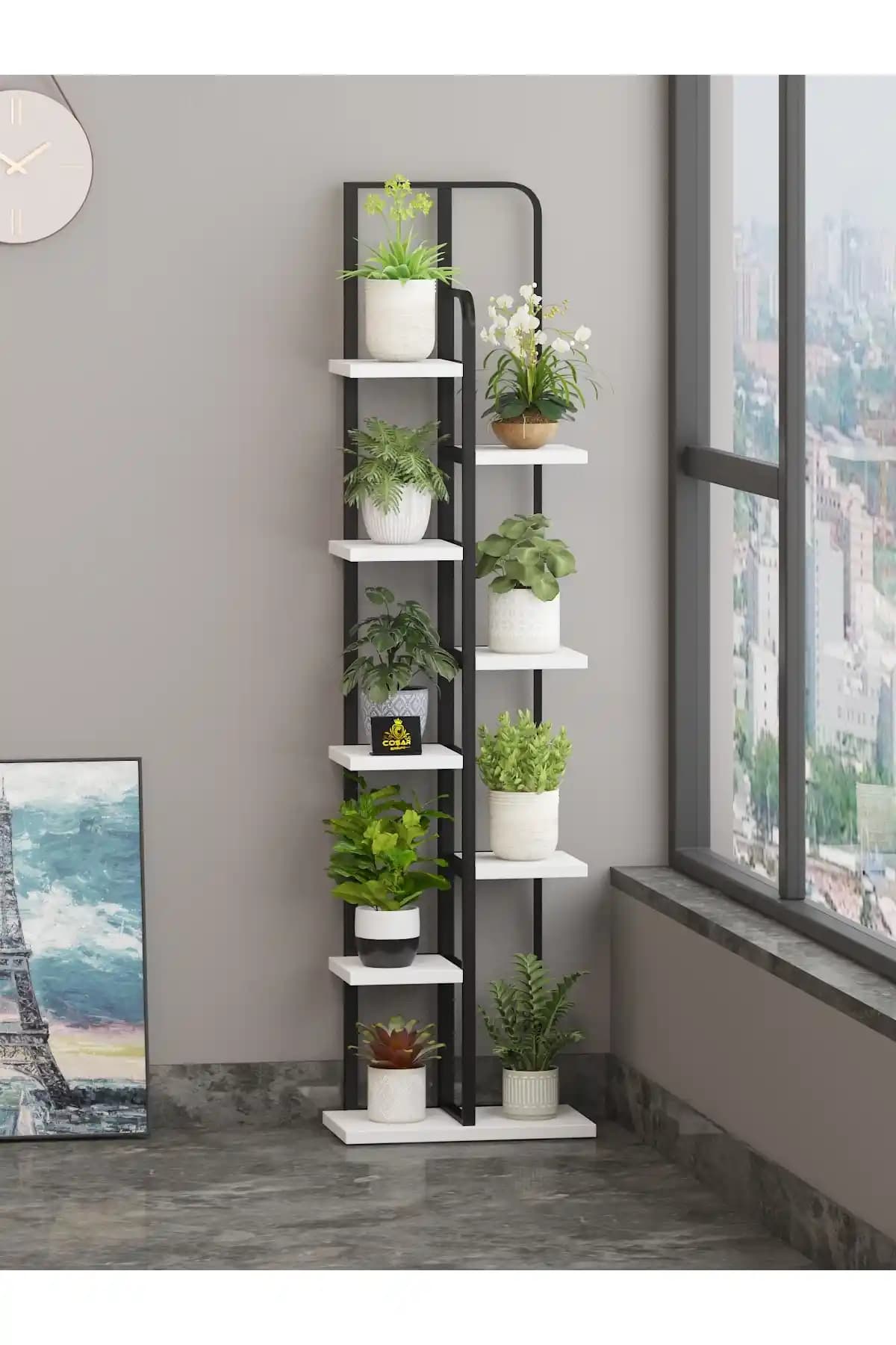 Cosargroup Çok Katlı Dekoratif Saksılık: Modern ve Dayanıklı İç Mekan Bitki Standı