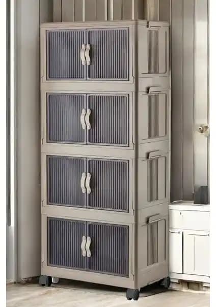 Decorev Çok Amaçlı Kapaklı Portatif Tekerlekli Organizer Dolap Özellikleri ve Kullanım Alanları