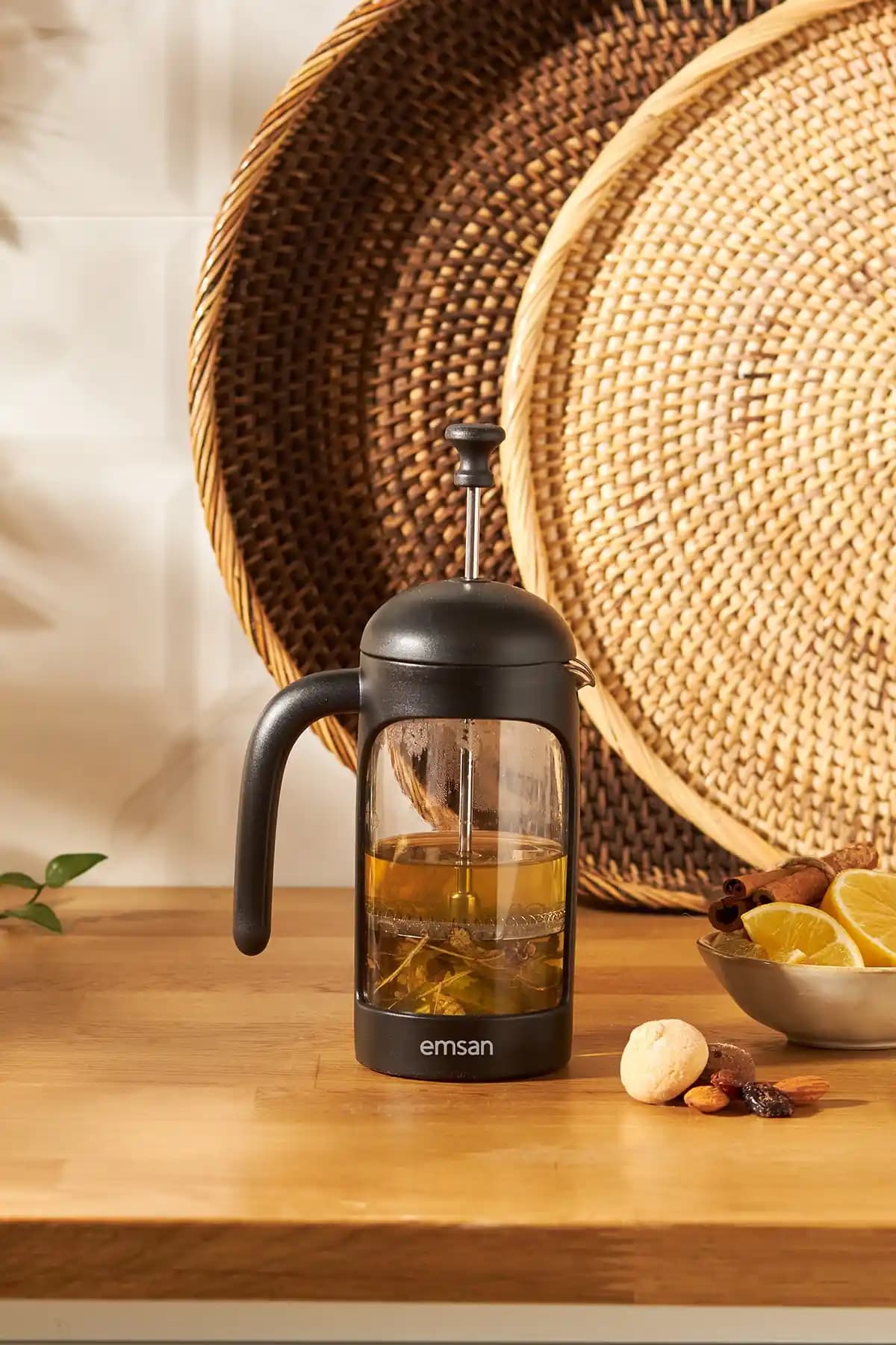 Emsan Simple French Press 350 Ml: Doğal Malzemelerle Şık ve Pratik Kahve Demleme Aracı