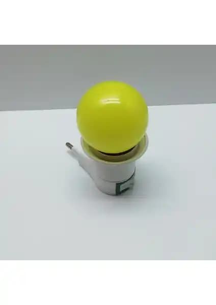 En Parlak Duy Fişli Sarı LED Gece Lambası 1W E27 Duy ile Uzun Ömürlü ve Enerji Tasarruflu Kullanım