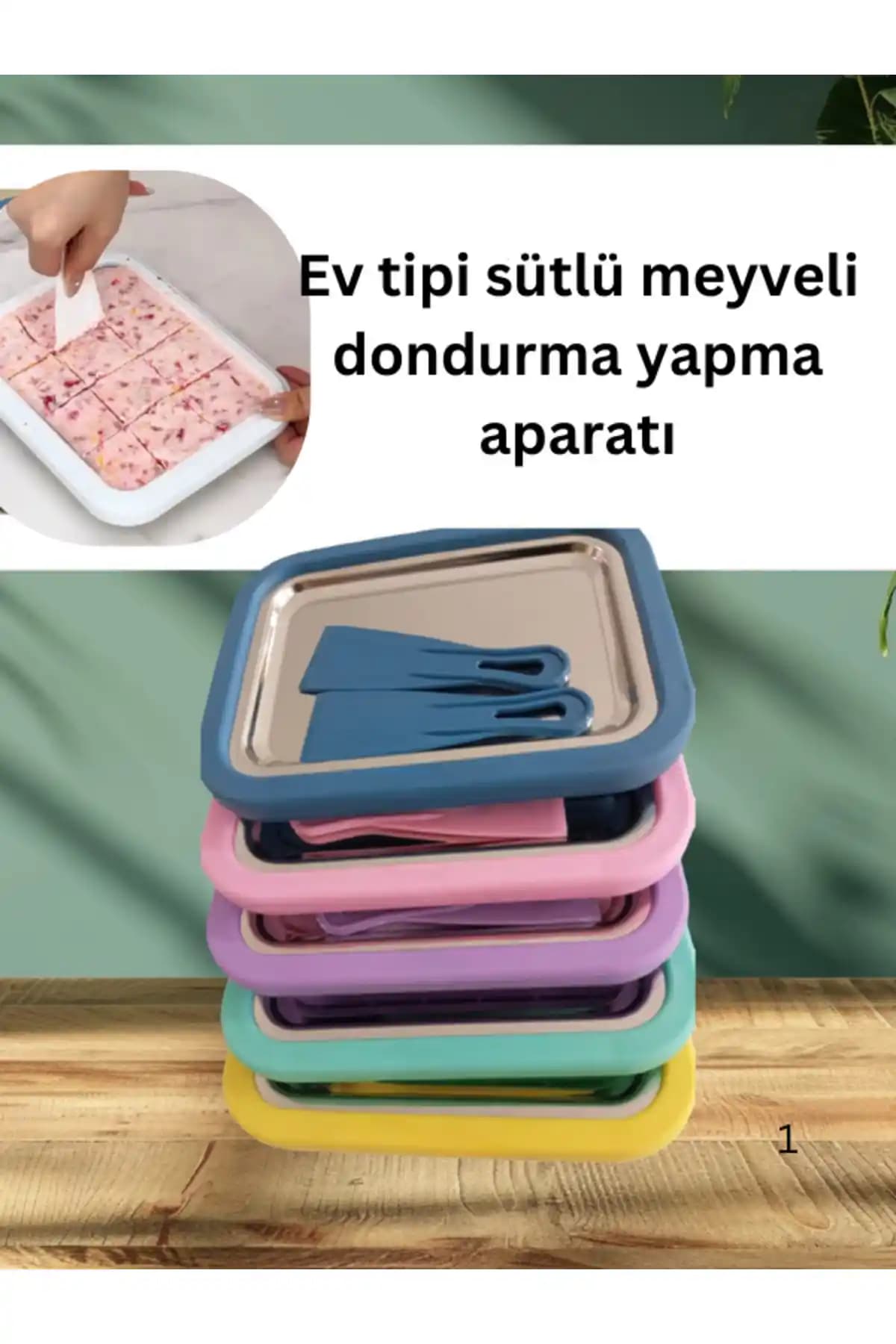 Ev Tipi Spatula'lı Meyveli ve Sütlü Dondurma Yapma Aparatı Ürün İncelemesi