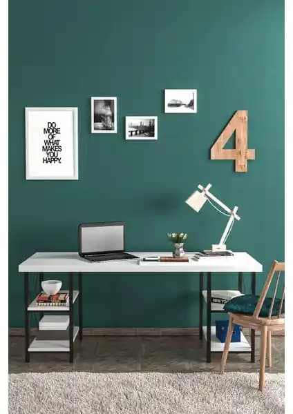 EvdeMo Buket Lüx ve Just Home Beyaz Çalışma Masası Karşılaştırması