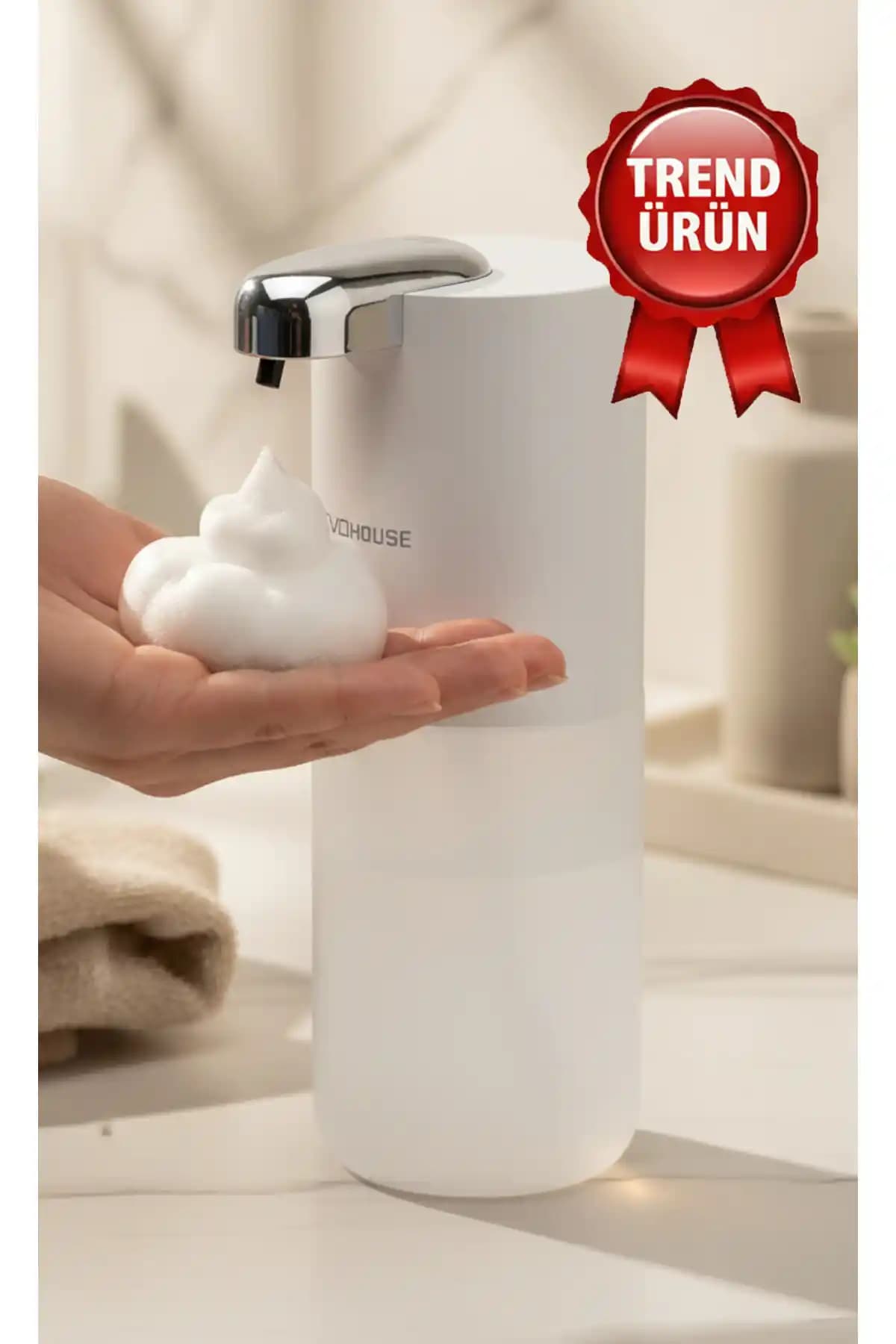 Evo House Otomatik Sensörlü Köpük Sıvı Sabunluk Modern Hijyen Çözümü