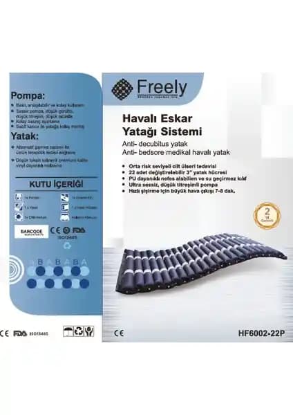 Freely HF6002 Boru Tipi Ventilasyonlu Havalı Yatak Sistemi Özellikleri ve Kullanım Alanları