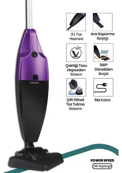 Goldmaster BY-4501 Power Speed Elektrikli Süpürge İncelemesi ve Özellikleri