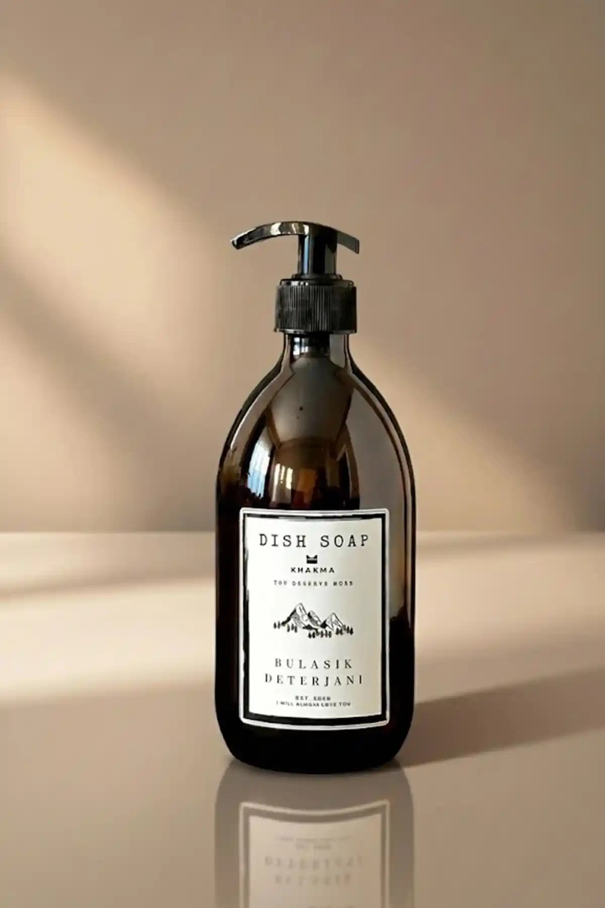 KHAKMA Cam Amber Cam Bulaşık Deterjanı Şişesi ve Sabunluk Ürünü İncelemesi