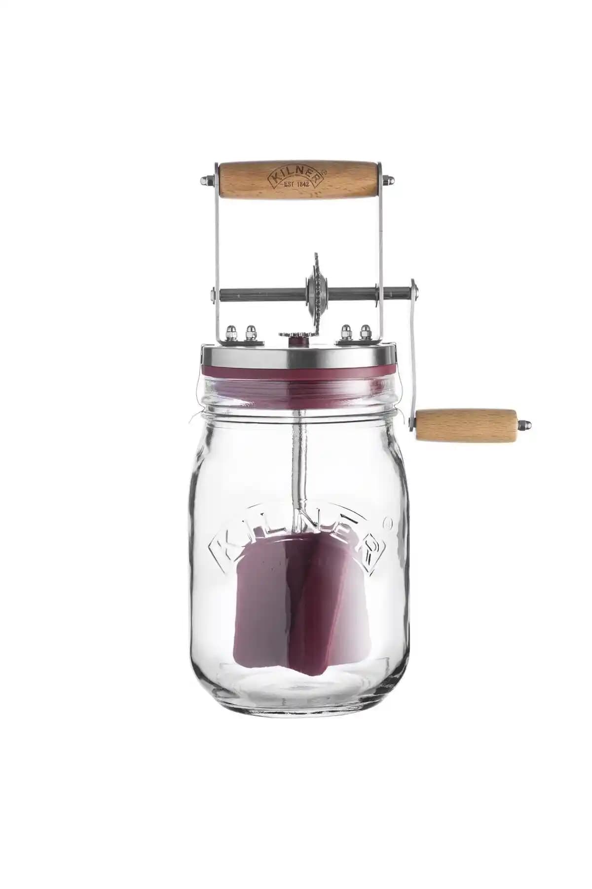 Kilner Manuel Tereyağı Çırpma Kavanozu: Evde Doğal Tereyağı Yapımı İçin Pratik Çözüm