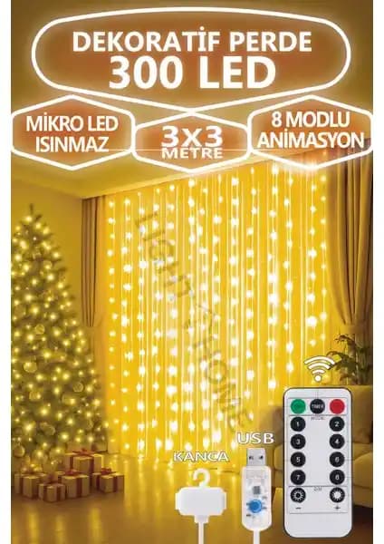 Light Home 300 Ledli Perde LED ile Modern ve Çok Fonksiyonlu Dekorasyon Çözümü