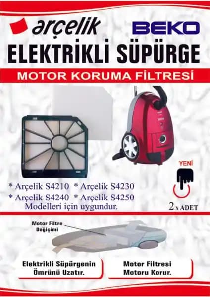 Marketto Arçelik S Serisi Süpürge Motor Koruma Filtresi 2'li Seti Ürün İncelemesi