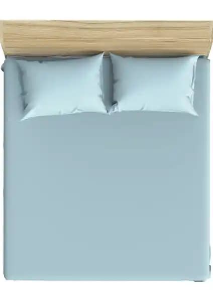 Mertim Florence Tek Kişilik Lastikli Çarşaf Açık Mavi: Konfor ve Estetiğin Birleşimi