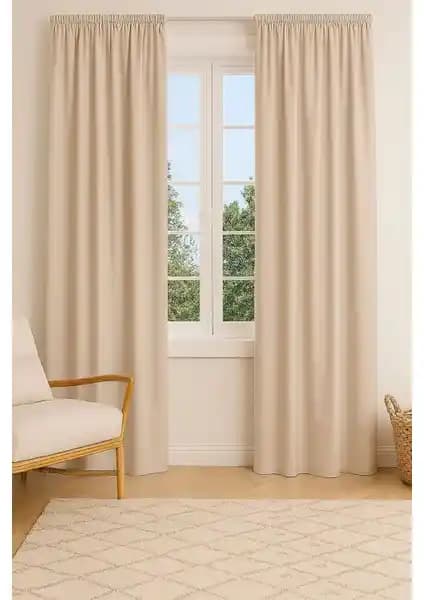 Miabella Home Blackout Güneşlik Fon Perde Tek Kanat 145x210 cm'den 145x280 cm'ye çeşitli ölçülerle