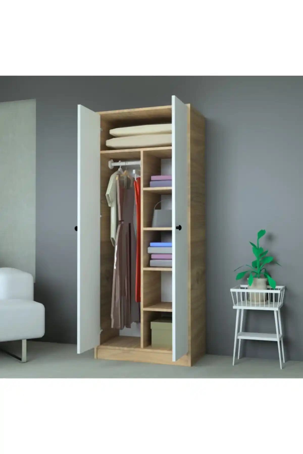 MOBİLİQUE Vegas Gardrop: Modern ve Fonksiyonel Tasarım ile Küçük Alanlar İçin Çözüm