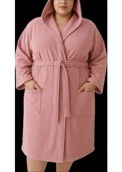 Model Home Büyük Beden Pamuklu Kapşonlu Bornoz: Konfor ve Şıklığın Birleşimi