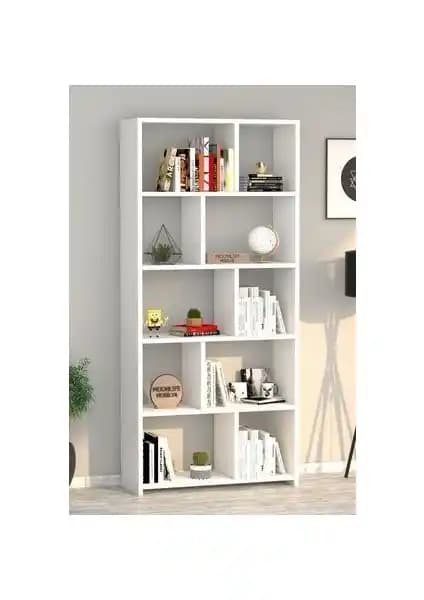 Moonlife London Beyaz ve Zero Ceviz Kitaplıkları Karşılaştırması ve Özellikleri