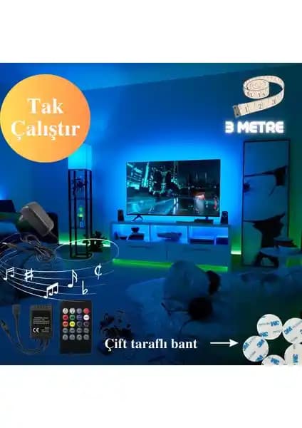 Neeko Sese Duyarlı TV Arkası RGB Şerit LED İncelemesi ve Kullanım İpuçları
