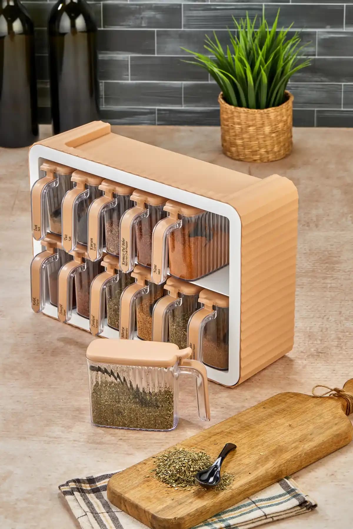 OES HOME 12 Li Standlı Kendinden Yapışkanlı Kapaklı Baharatlık Takımı Detaylı İnceleme ve Kullanım Rehberi