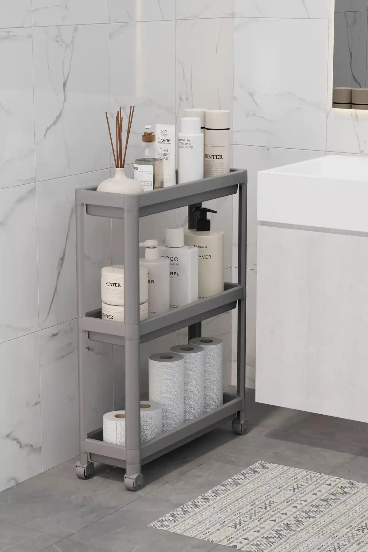 Omaş Çok Katlı Dikdörtgen Raf Ünitesi Ev ve Ofis İçin Pratik Depolama Çözümü