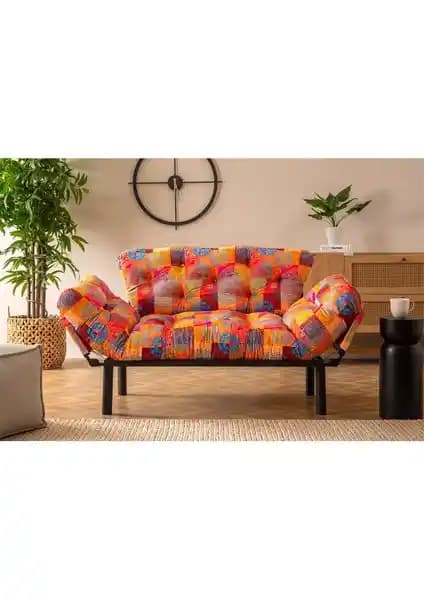 Pafu Nitta İkili Yataklı Patchwork Koltuk Modern Tasarım ve Çok Yönlü Kullanım