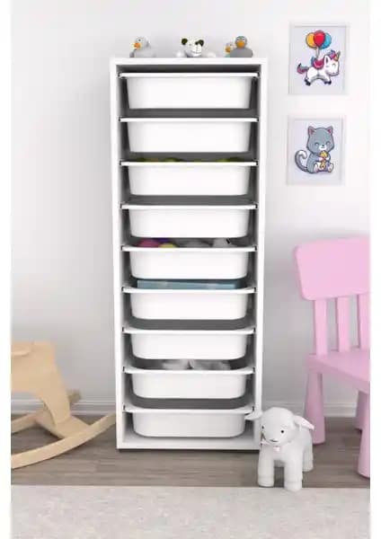 Pratico Zola 9 Sepetli Mutfak Dolabı: Dayanıklı ve Şık Depolama Çözümü