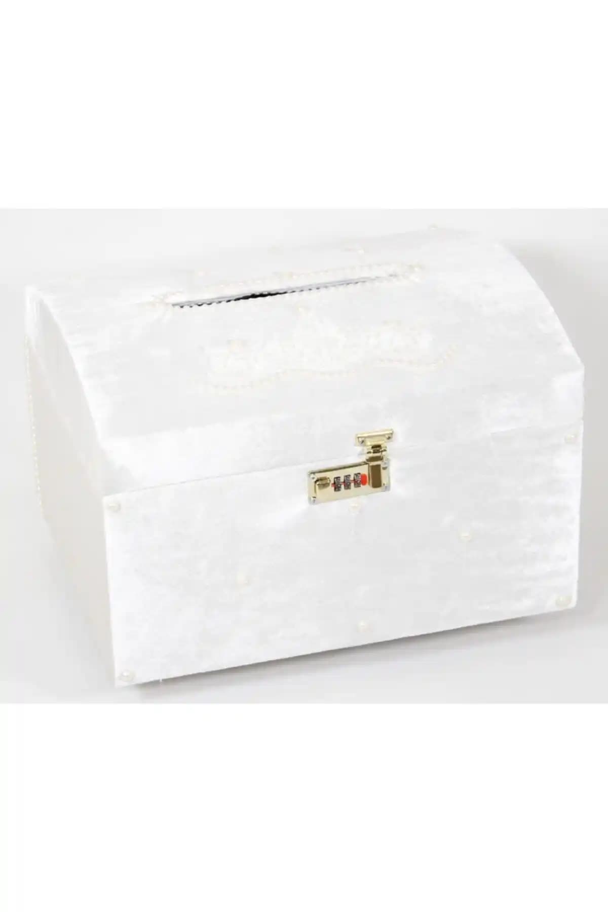 PRENSES Çeyiz Store Şifreli Takı Sandığı Ekru Büyük Boy Güvenli ve Şık Depolama Çözümü