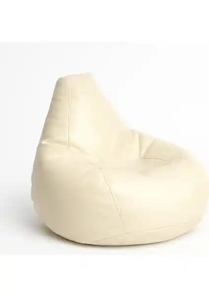 Pufumo Deri Armut Koltuk Krem: Modern ve Şık Dış Mekan Oturma Çözümü