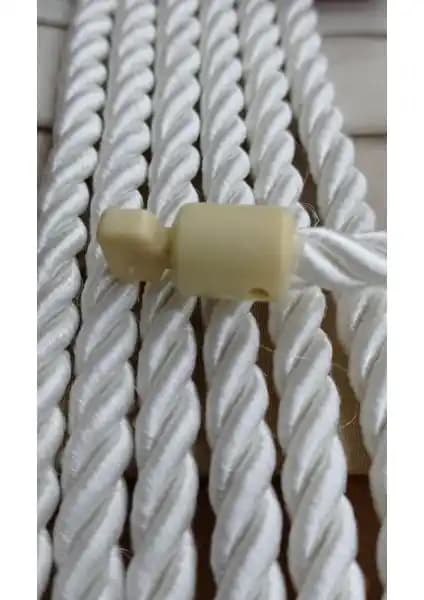 Ser Art Fon Perde Kruvaze Tavan Bağlama Krem Renkli Dekoratif Aksesuarı