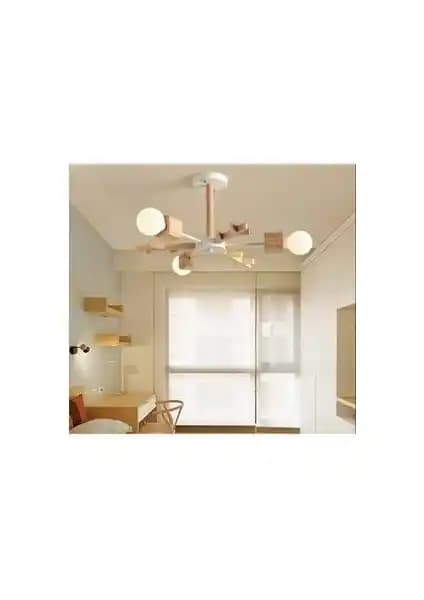 SimaAvize Postmodern Flake Ahşap Avize: Modern Tasarım ve İşlevsellik Bir Arada