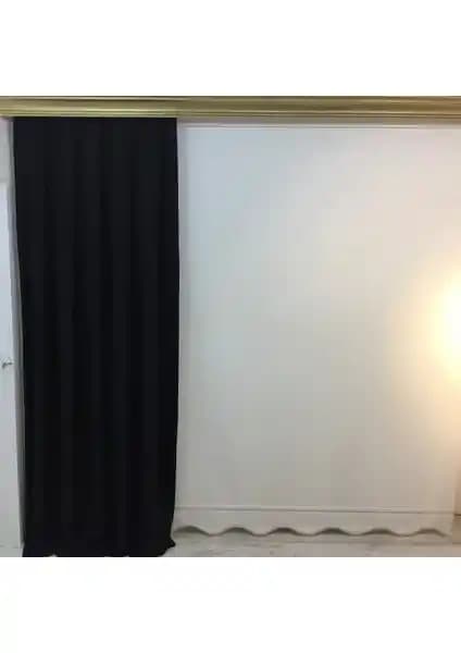 Taç Pileli Fon Perde Siyah Modern ve Dayanıklı Tasarımıyla İç Mekâna Şıklık Katar