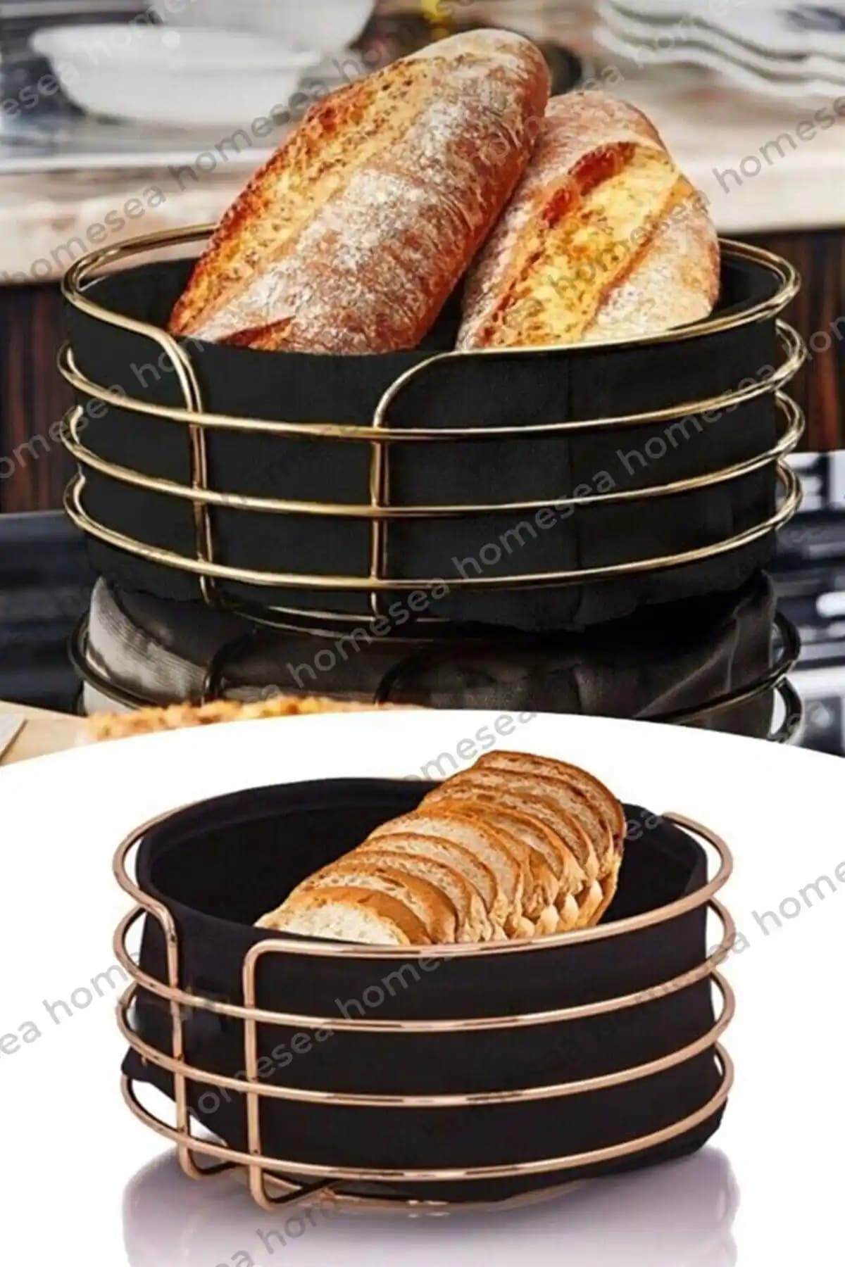 Tinsmith Yuvarlak Ekmeklik Sepetleri Estetik ve Dayanıklı Tasarım Özellikleri