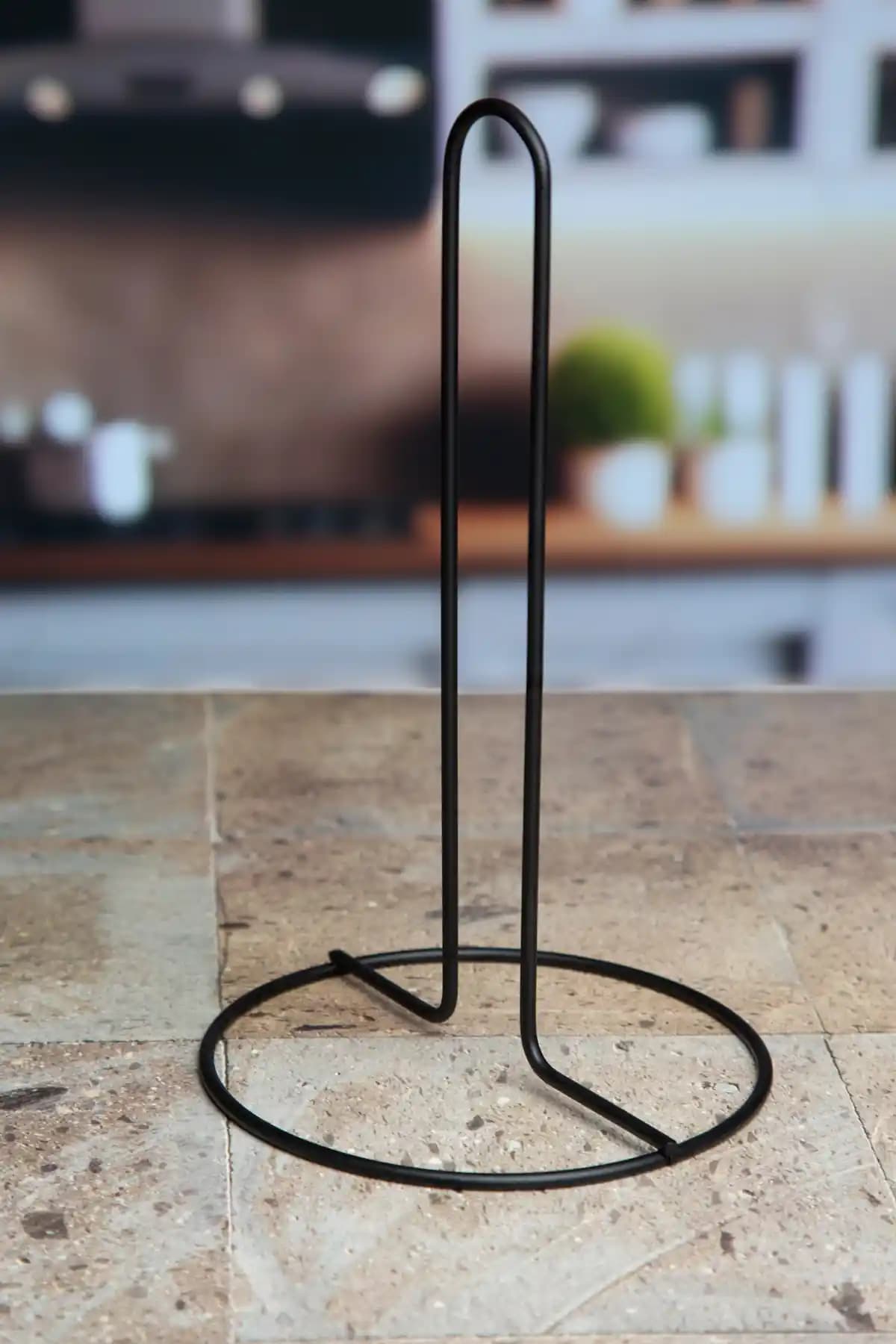 UG Home Siyah Metal Kağıt Havluluk: Modern ve Dayanıklı Mutfak ve Banyo Aksesuarı