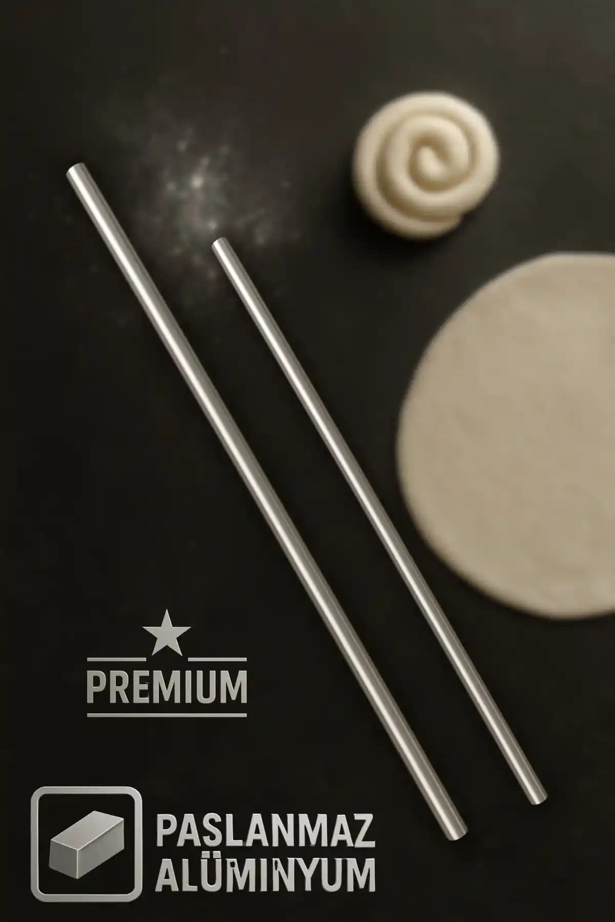 Ülgenev 2'li Alüminyum Paslanmaz Metal Masterchef Oklava Seti Geniş Yüzey ve Dayanıklılık Özellikleri