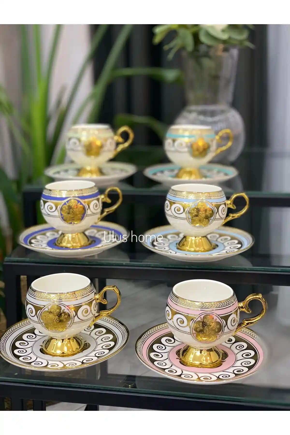 Ulus Home Riyad 6 Kişilik Modern Porselen Kahve Fincan Takımı Detayları ve Özellikleri