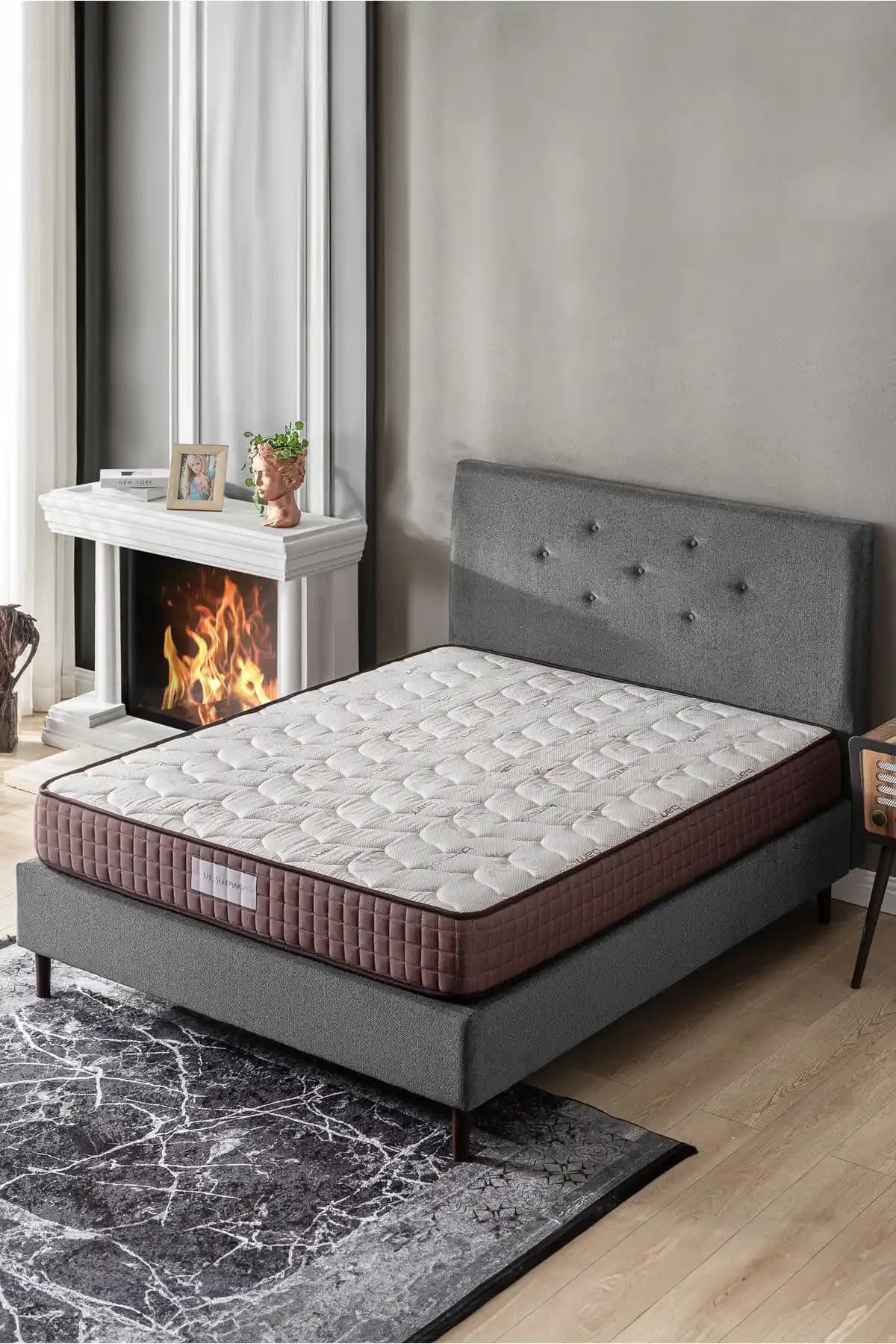US. SLEEPING Full Ortopedik Bamboo Classic Yaylı Yatak 21cm Konfor ve Sağlamlık Sunar