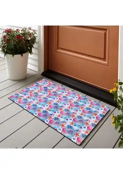 Vagonik Deniz Yaz Desenli Dijital Baskılı Çok Amaçlı Kapı Paspası Özellikleri ve Kullanım Alanları