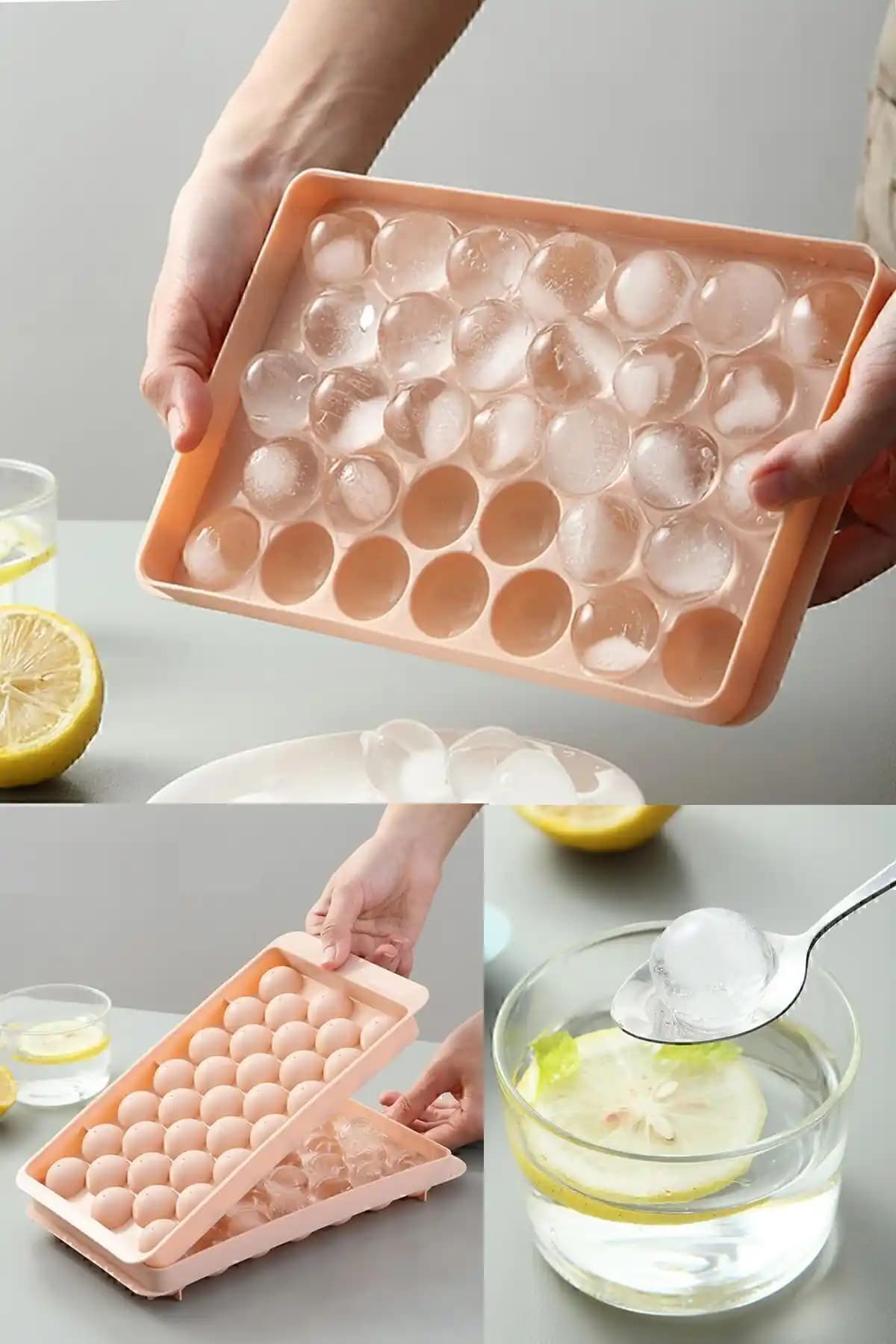 Valletta Pumo Pembe 33 Bölmeli Kapaklı Küre Buz Kalıbı Detaylı İnceleme ve Kullanım Özellikleri