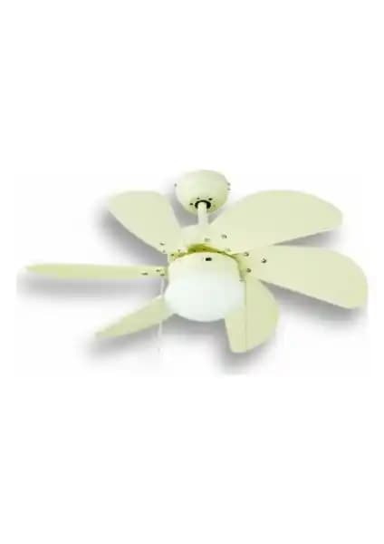 Vanti 60W Beyaz Ahşap 6 Kanatlı Tavan Vantilatörü: Estetik ve İşlevsellik Bir Arada