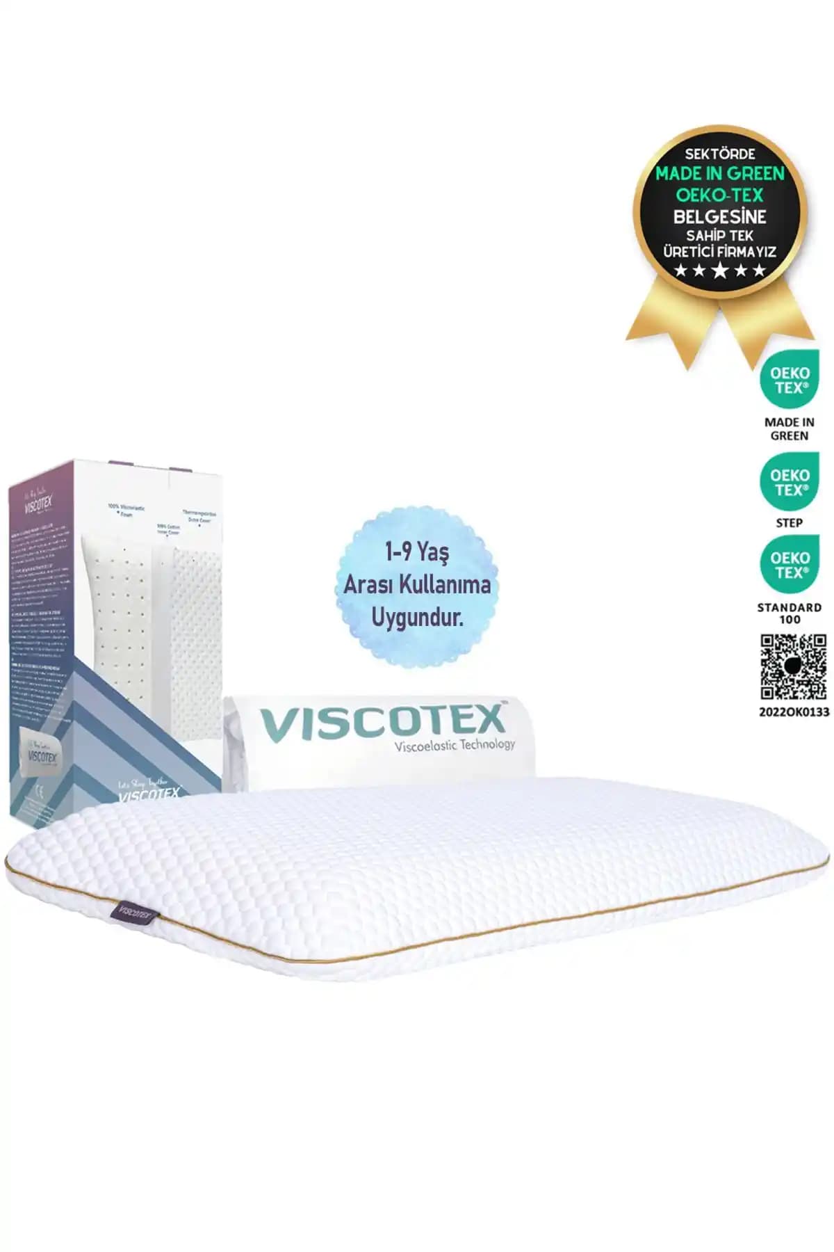 VİSCOTEX Visco Ortopedik Çocuk Yastığı Sağlıklı ve Ergonomik Uyku Desteği Sunar