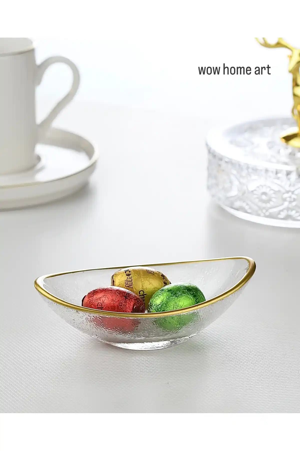 Wow Home Art 6'lı Cam Mini Oval Kase Seti Şık ve Çok Amaçlı Sunum Çözümü