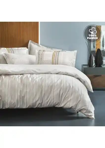 Yataş Pamena Ranforce Çift Kişilik Nevresim Takımı Gri Tasarımı ve Özellikleri