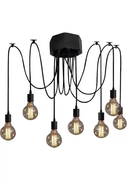 Zümra Ahşap Ahtapot Avize: Modern ve Şık El Yapımı Dekoratif Aydınlatma Seçeneği