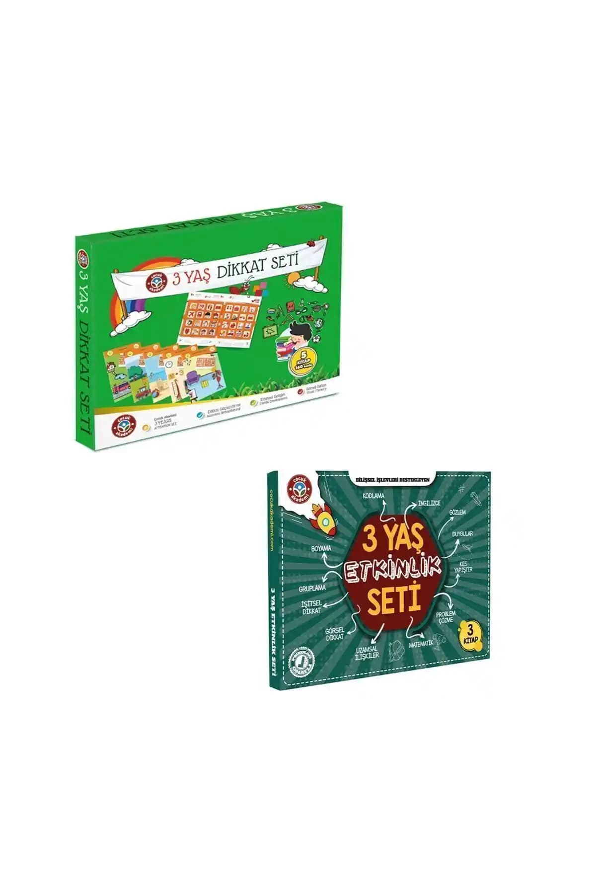 Çocuk Akademi 3 Yaş Dikkat ve Etkinlik Seti: Erken Çocuk Gelişimine Katkı Sağlayan Eğitim Kaynağı